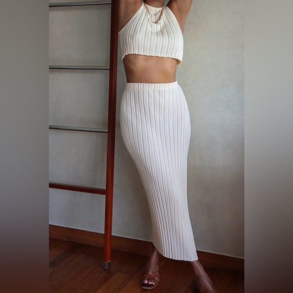 Pretty Lavish Auden Knit Set in Cream - Picture 2 of 5